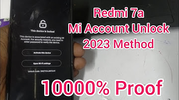 Redmi 7a Mi Account Unlock Via Umt Dongle.. 10000% Working Method..