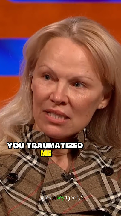 Pamela Anderson got traumatized by Graham😳 #grahamnorton #pamelaanderson