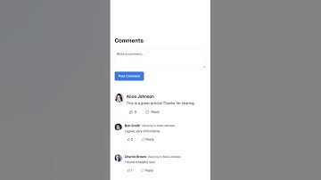 Created a comment component for React with v0.dev #react #typescript #v0 #html #javascript