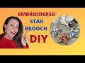 Jewelry Making | Embroidered Brooch | Beading Tutorial | DIY