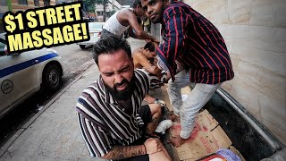 The MOST BRUTAL Head Massage in India for $1 🇮🇳