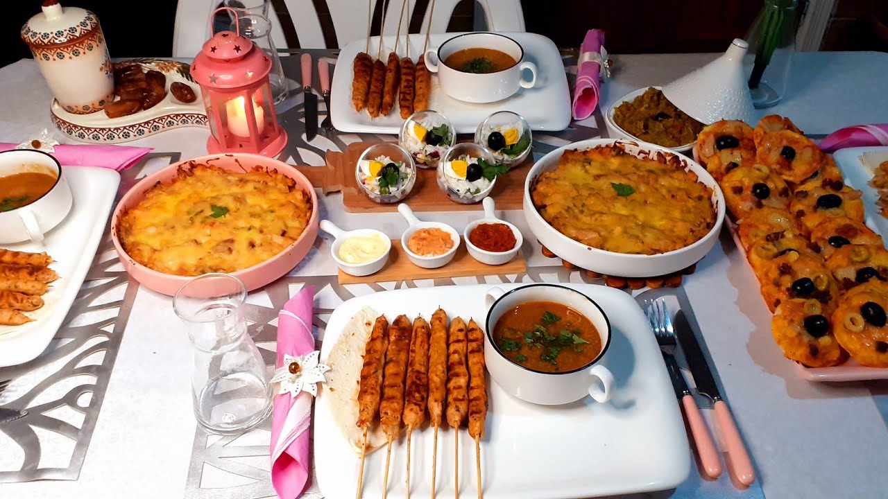 فطور الرابع من رمضان💛🌙أسهل قرتان شاورما 😍مع  كباب طري وبنين بتتبيلة هاايلة مع ميني بيتزا خفيفة ريشة