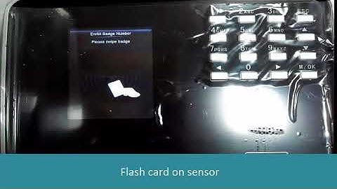 How to enroll card in eSSL KF500