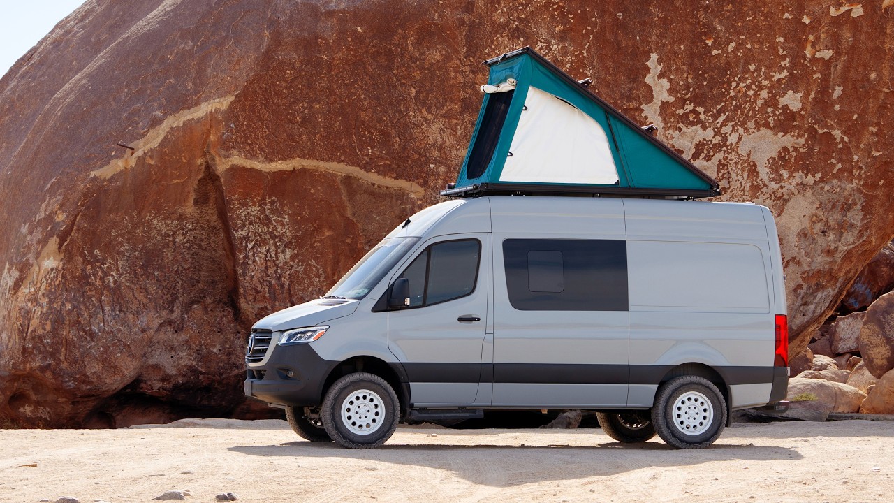 Super Pacific CloudCap integrates rooftop tent into Sprinters