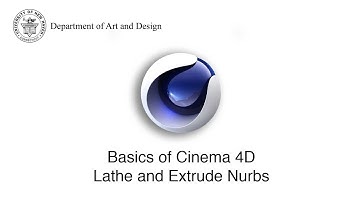 Cinema 4D Basics Nurbs modeling Lathe and Extrude