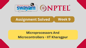 Microprocessors and Microcontrollers Week 9 || NPTEL ANSWERS 2025 #nptel #nptel2025 || #myswayam