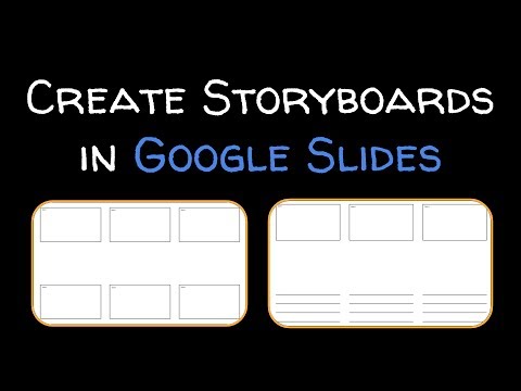 How to create a storyboard with Google Slides