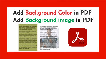How to add background colors and background images to PDF