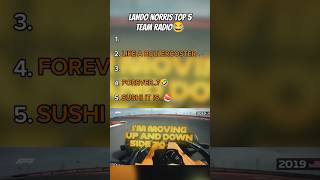  Funniest Lando Norris Team Radios You Need To Hear f1 shorts