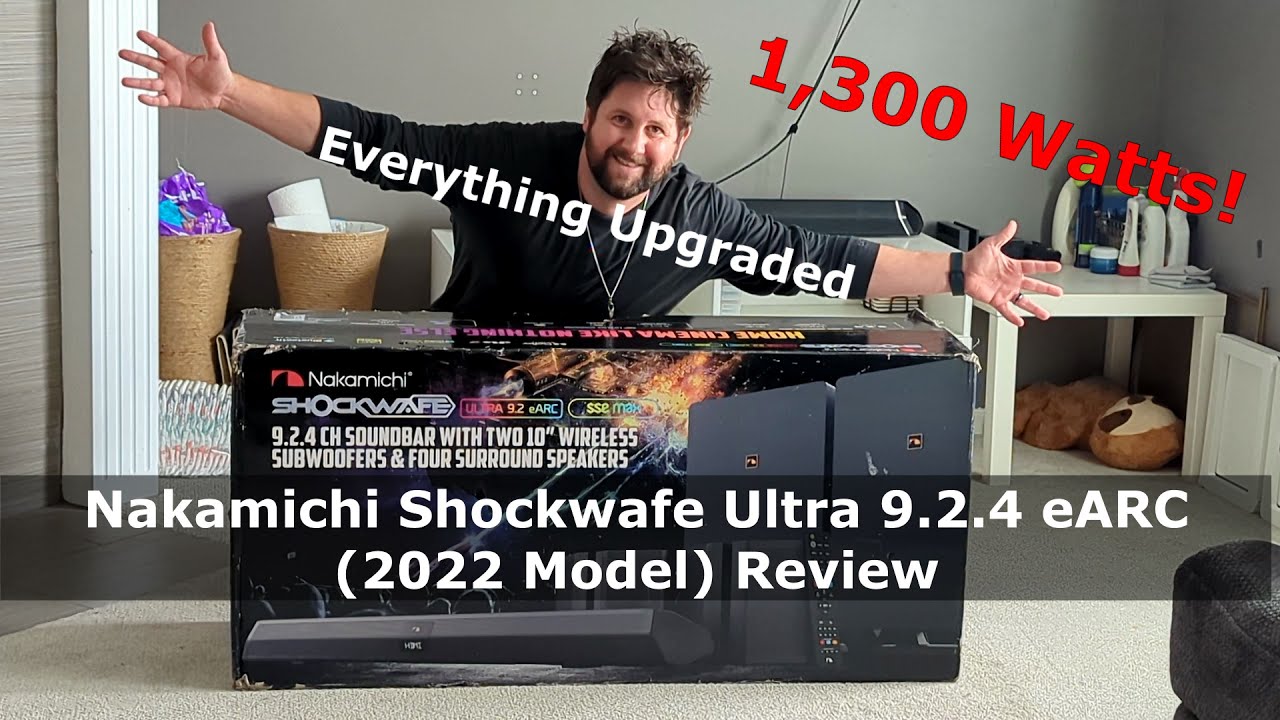 Upgraded Nakamichi Shockwafe Ultra 9.2.4 Ultra eARC (2022 Flagship Model) 1,300 Watts!