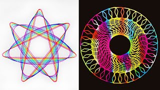 Satisfying Spirograph 🌈 Drawing Art Compilation #5