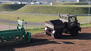 Unimog tractorpulling U 1400 Bundeswehr. Full Pull !!