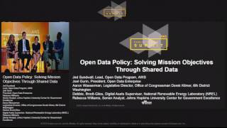 Open Data Policy: Solving Mission Objectives Through Shared Data