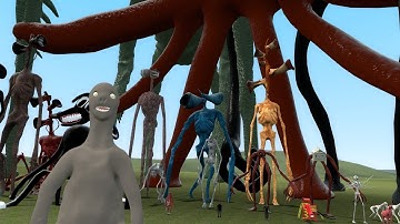 SCP-3199 VS TREVOR HENDERSON CREATURES!! (Trevor Henderson Mod Pack) - GMod