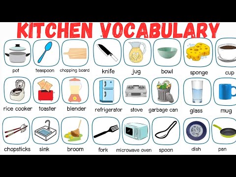 Kitchen Vocabulary in English | English practice #englishvocabulary