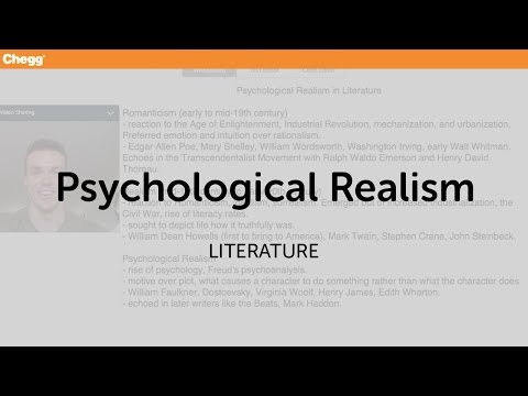 Psychological Realism | Literature | Chegg Tutors