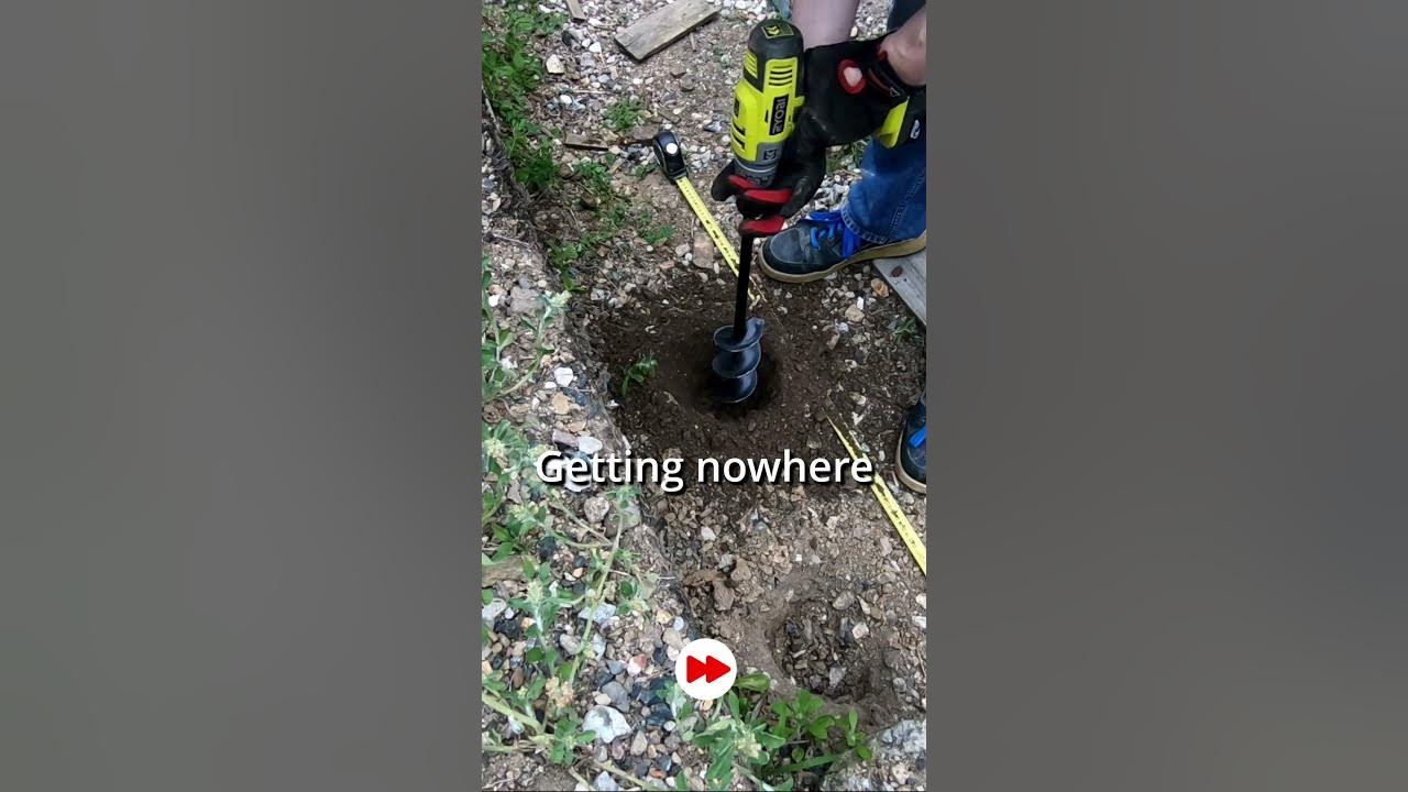 can an auger dig in rocky soil? YouTube