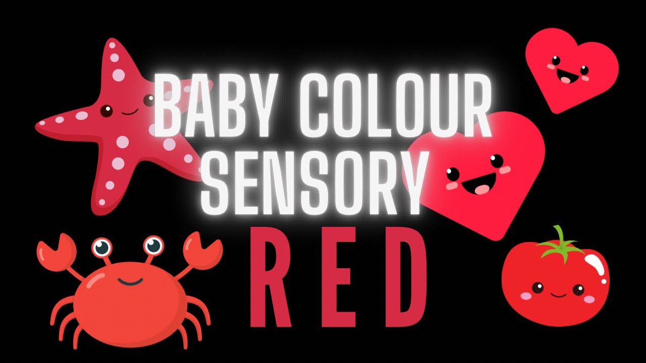 Baby sensory colour red | fun educational baby sensory lullabies - YouTube