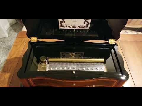 リュージュオルゴール 144弁 ショパン3曲入(ポロネーズ/別れの曲/即興曲)『ブルーラベル』REUGE Musicbox Chopin