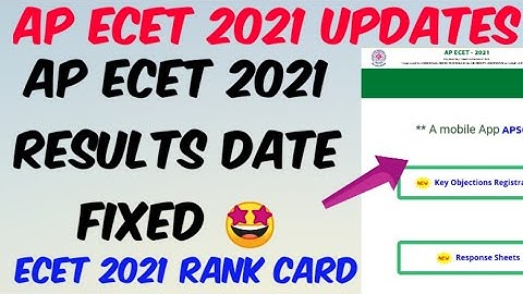 AP ECET 2021 Results Date Announced 🤩//AP ECET 2021 Results//AP ECET 2021 Rank Card