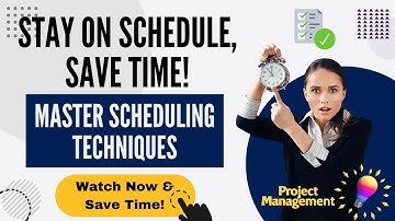 Mastering Project Scheduling - Effective Techniques for On-Time Success | PMP Expert Tips | NxtChair