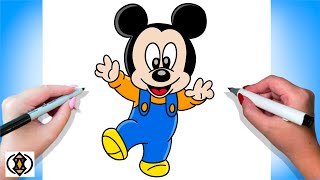 How To Draw Baby Mickey Mouse screenshot 4