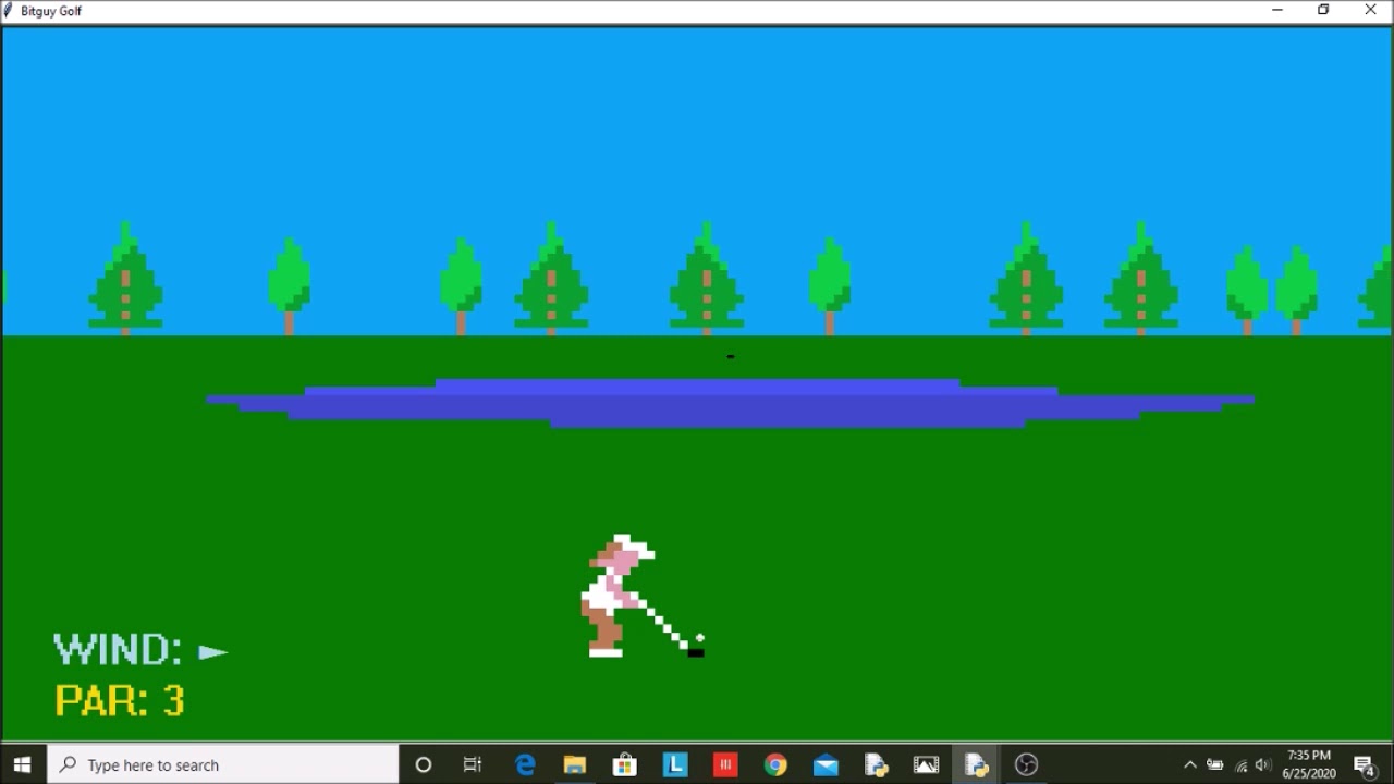 Python Turtle Graphics Simple Golf Game - YouTube