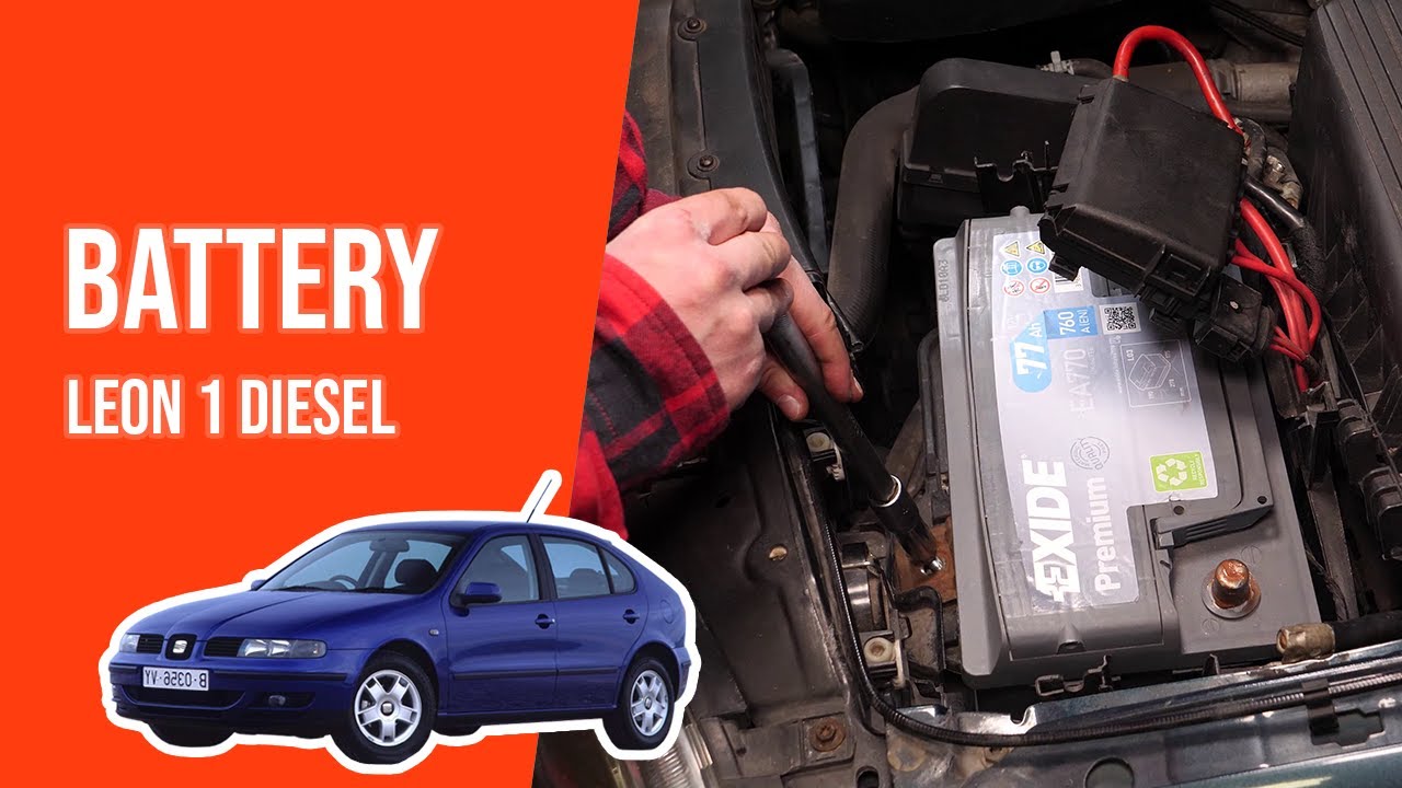 How To Replace The Car Battery Leon 1 1 9 Tdi Youtube