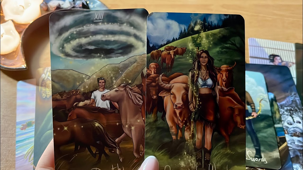 Co dzieje się w jego podświadomości, gdy milczy? Mocne czytanie!😳🤯#tarot #tarotlustro 