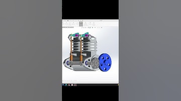 piston cylinder animation subscribe for more videos🙏🏻 #solidworks #3d #simulation #autocad