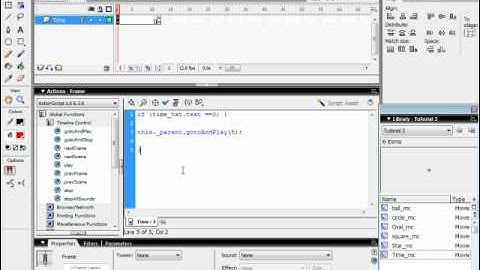 Flash Tutorial 4 How to end a game by Score or Time Limit.