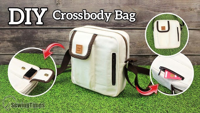 DIY Corduroy Crossbody Bag  cute messenger bag Sewing &Tutorial  [sewingtimes] 