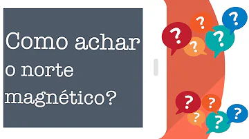 Como descobrir o norte magnético?