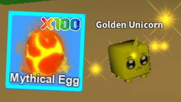 HATCHING 100 MYTHICAL EGGS! - Mining Simulator