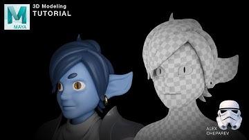 Easy 3D Character Modeling in Maya - Part 7 - Hair UVs