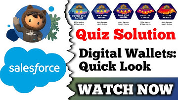 Digital Wallets: Quick Look | Salesforce Trailhead | Choose, Setup, and Connect a Wallet