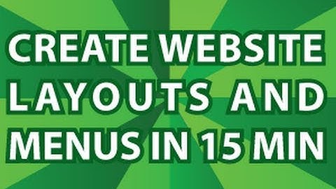 Create A Website Menubar