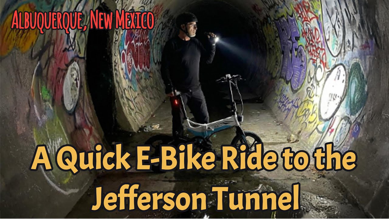 Быстрая поездка на электровелосипеде по тоннелю Джефферсона — Альбукерке, Нью-Мексико