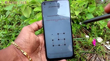 How to set lock screen pattern password in Oppo A74