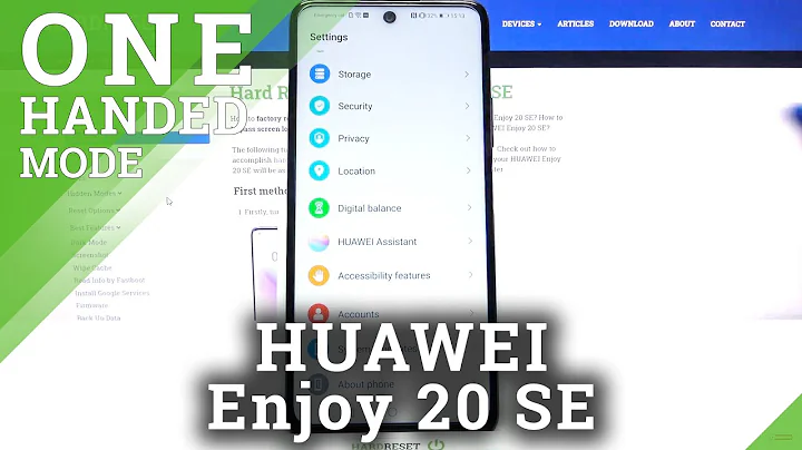 How to Enter One Handed Mode on HUAWEI Enjoy 20 SE – Turn On One Handed Mode