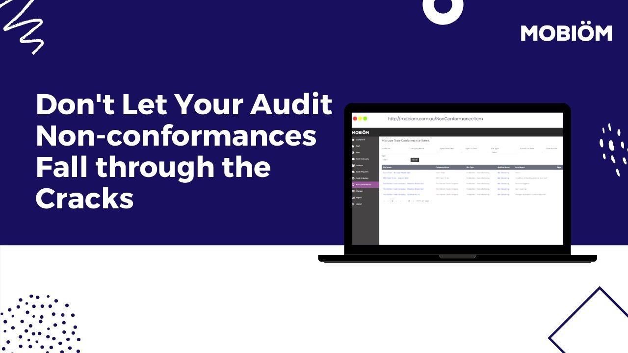 Don’t Let Your Audit Non-conformances Fall Through the Cracks | Mobiom