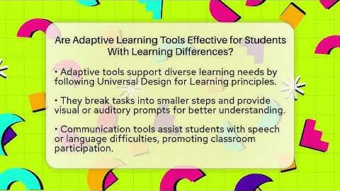 Are Adaptive Learning Tools Effective for Students With Learning Differences?
