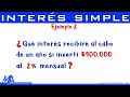 Interés simple | Ejemplo 2