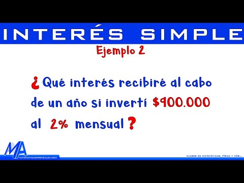 Interés simple | Ejemplo 2