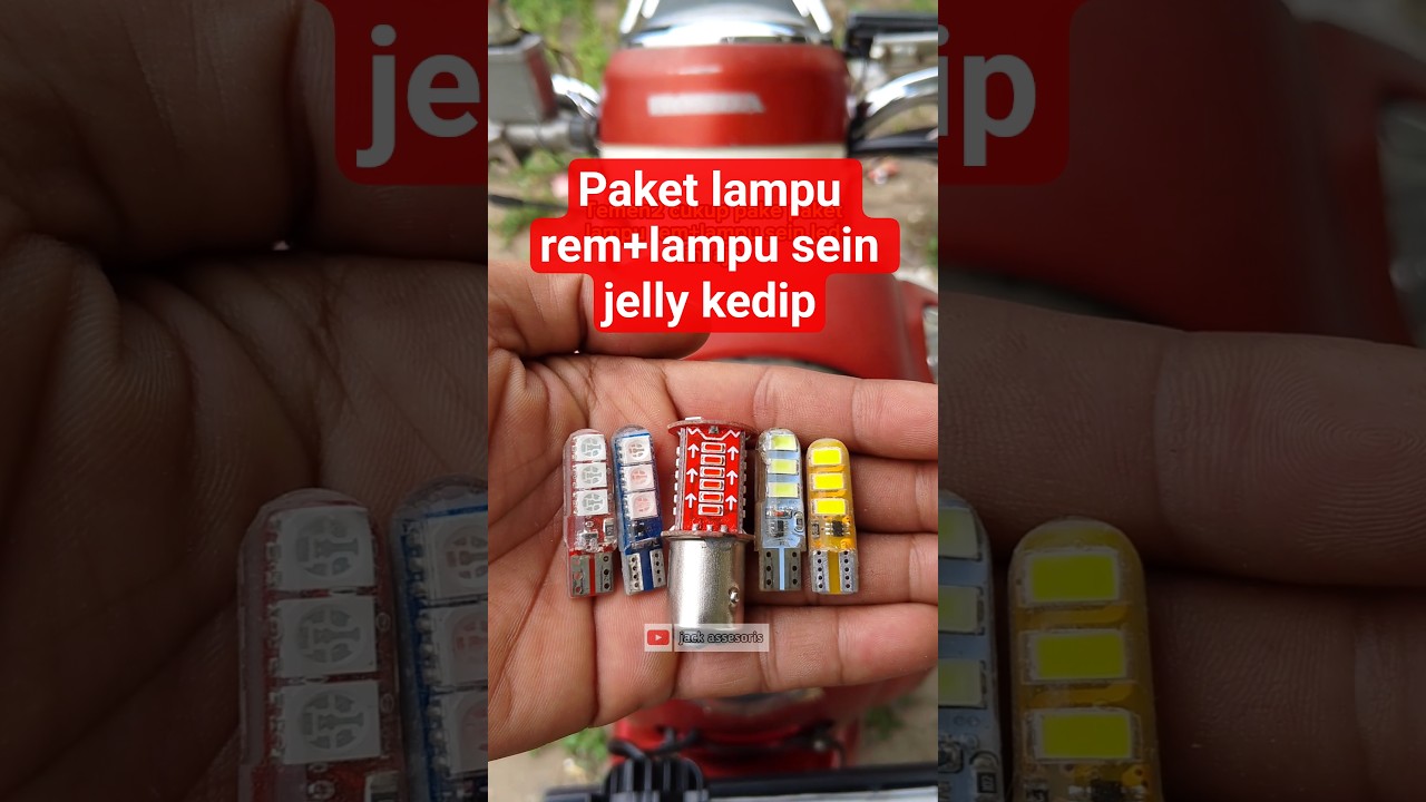 Paket lampu rem+lampu sein jelly kedip 