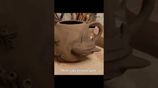 I Made a Shark Handle Mug 🦈 | Ocean Inspired Ceramics #oceanvibes #ceramicart #sharklovers #pottery