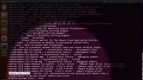 Install VMware View Client on Ubuntu