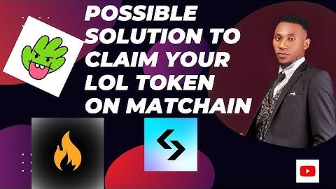 #matchain SOLUTION ON HOW TO CLAIM YOUR #lol TOLEN INTO YOUR #bitgetwallet 😱😱😱