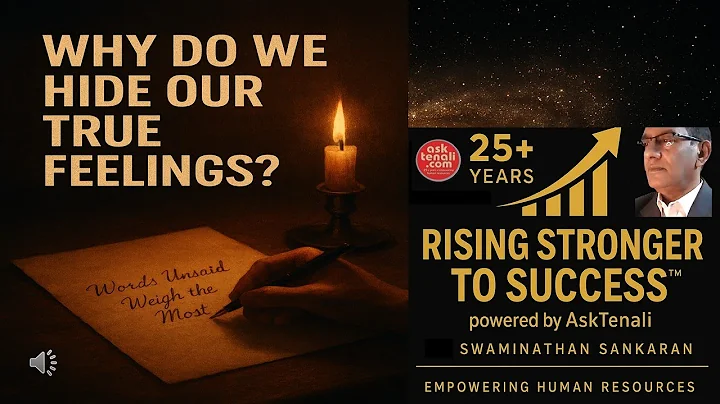 Why Do We Hide Our True Feelings Rising Stronger to Success™ Asktenali #shorts