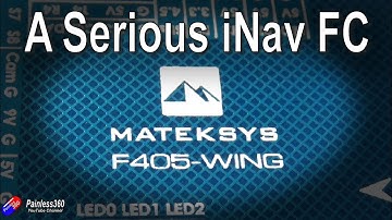 First Look: Matek F405-Wing iNav fixed wing model flight controller